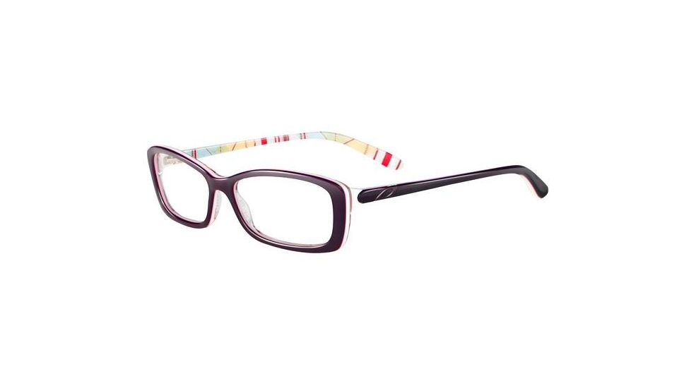 Oakley Cross Court Eyeglasses Frame, Size 53 - Purple Plaid OX1071-0253