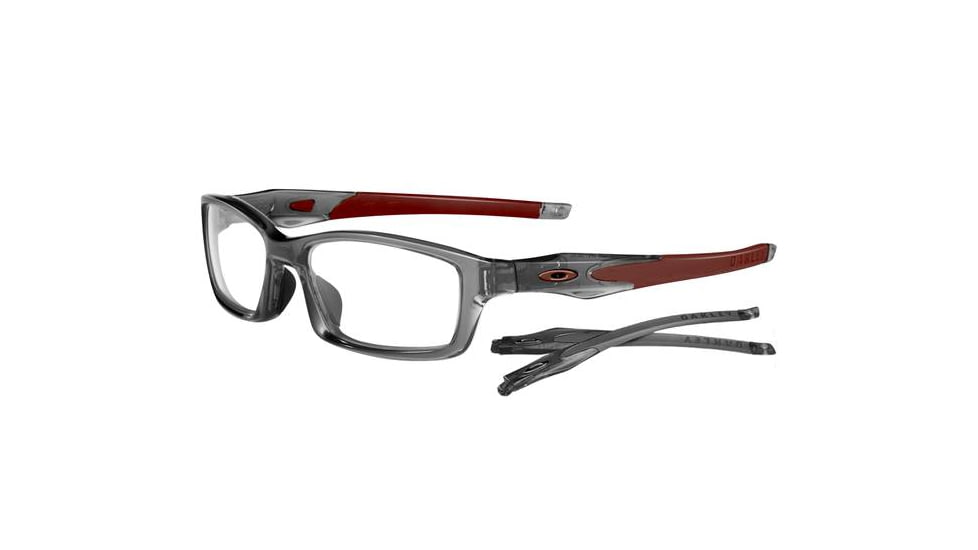 Oakley Crosslink 53mm Grey Smoke/Team Cardinal Eyeglass Frames w/ Blank Lenses OX8027-0653