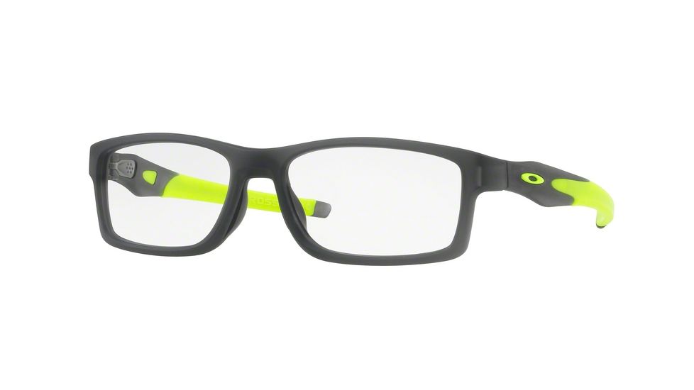 Oakley CROSSLINK A MNP OX8141 Eyeglass Frames 814102-56 - Satin Grey Smoke Frame, Clear Lenses