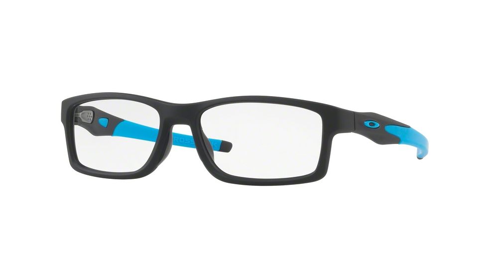 Oakley CROSSLINK A MNP OX8141 Eyeglass Frames 814104-56 - Satin Black Frame, Clear Lenses