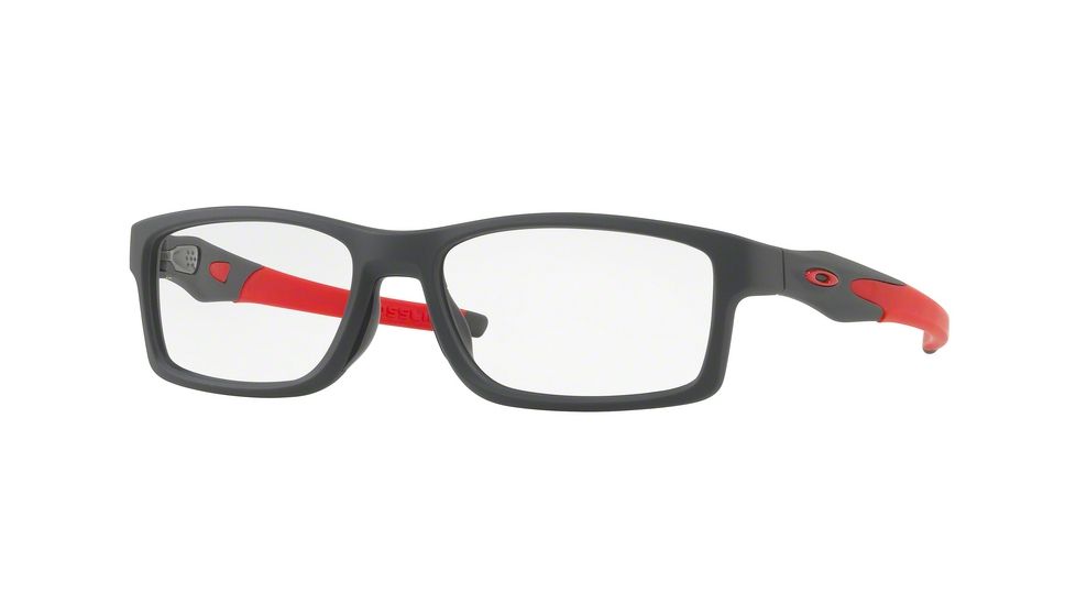 Oakley CROSSLINK A MNP OX8141 Eyeglass Frames 814105-56 - Satin Pavement Frame, Clear Lenses