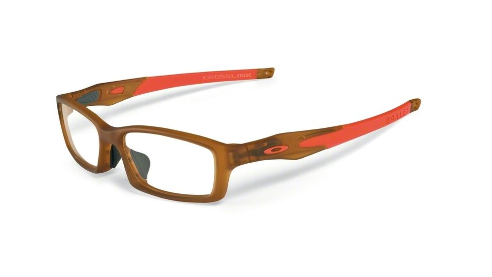 Oakley CROSSLINK ASIAN OX8029 Bifocal Prescription Eyeglasses 802903-56 - Satin Rootbeer Frame