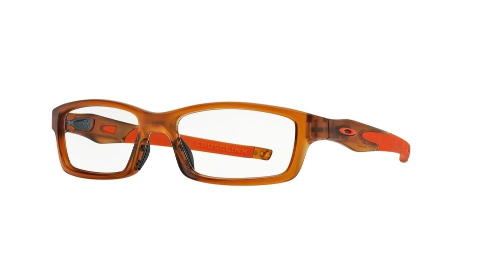 Oakley Crosslink Eyeglasses 802703-53 - Satin Rootbeer Frame