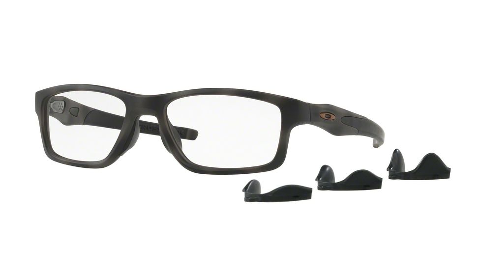 Oakley Crosslink MNP OX8090 Bifocal Prescription Eyeglasses 809010-55 - Olive Camo Frame, Clear Lenses