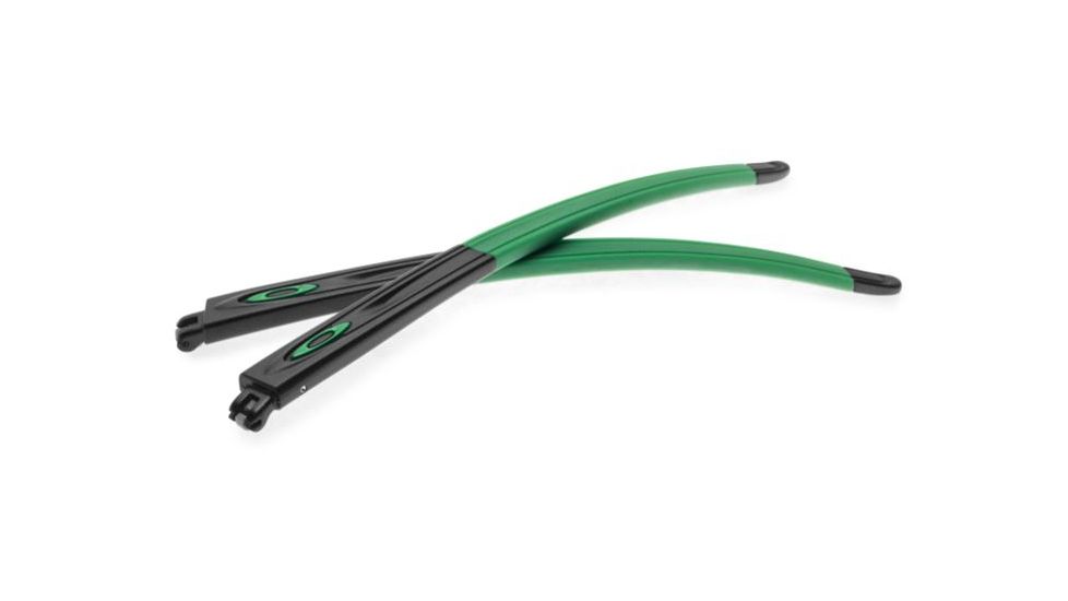 Oakley Crosslink Pitch Frame Temple Arms, Satin Black/Team Green, RKT0134AA-BK230