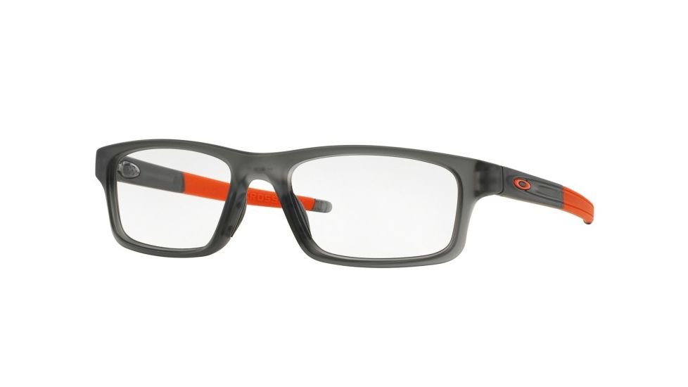 Oakley Crosslink Pitch Bifocal Prescription Eyeglasses 803706-54 - Satin Grey Smoke Frame
