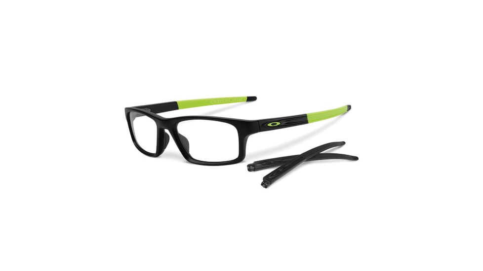 Oakley Crosslink Pitch Bifocal Prescription Eyeglasses, Satin Black/Retina Burn Frame, OX8037-0952BI