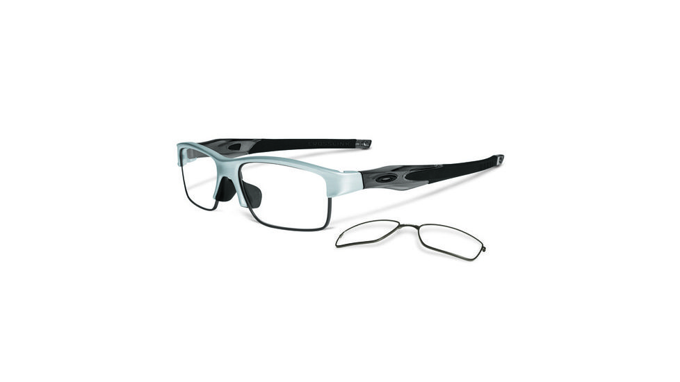 Oakley Crosslink Switch Asian Fit Eyeglasses, Brushed Aluminum Frame OX3150-0356