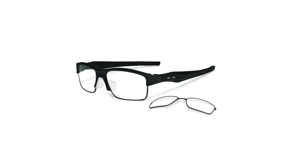 Oakley Crosslink Switch Asian Fit Eyeglasses, Satin Black Frame OX3150-0156