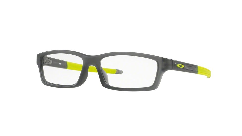 Oakley CROSSLINK YOUTH A OX8111 Eyeglass Frames 811103-53 - Satin Grey Smoke Frame, Clear Lenses