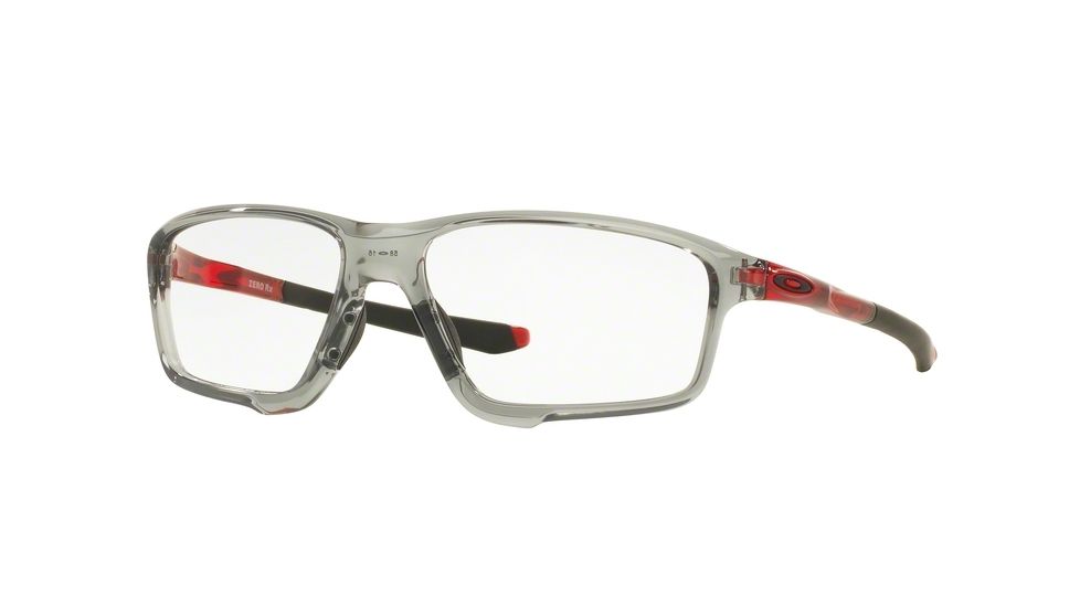 Oakley CROSSLINK ZERO OX8076 Single Vision Prescription Eyeglasses 807604-56 - Grey Shadow Frame