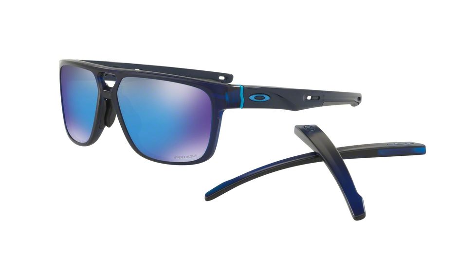Oakley CROSSRANGE PATCH A OO9391 Progressive Prescription Sunglasses OO9391-939104-60 - Lens Diameter 60 mm, Frame Color Matte Translucent Blue