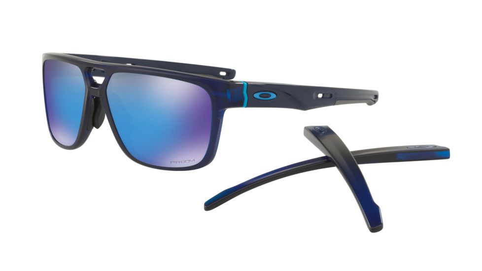 Oakley CROSSRANGE PATCH A OO9391 Progressive Prescription Sunglasses, 60mm, Matte Translucent Blue, OO9391-939110-60-PRO