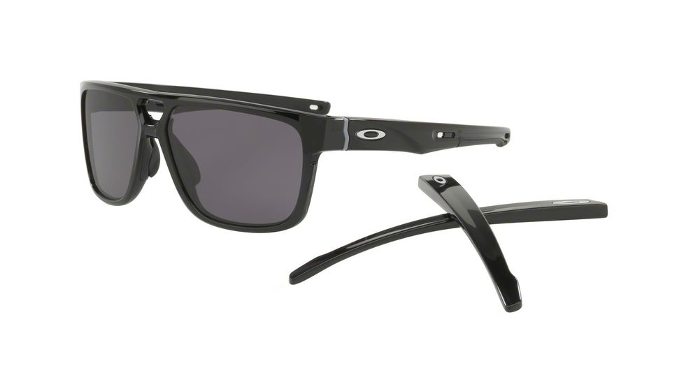 Oakley CROSSRANGE PATCH OO9382 Single Vision Prescription Sunglasses OO9382-938201-60 - Lens Diameter 60 mm, Frame Color Polished Black