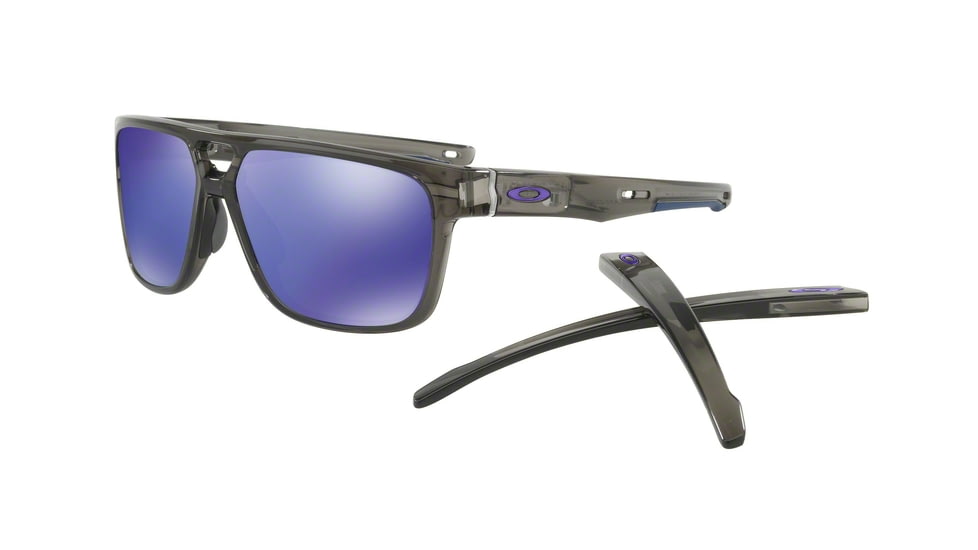 Oakley CROSSRANGE PATCH OO9382 Single Vision Prescription Sunglasses OO9382-938202-60 - Lens Diameter 60 mm, Frame Color Grey Smoke