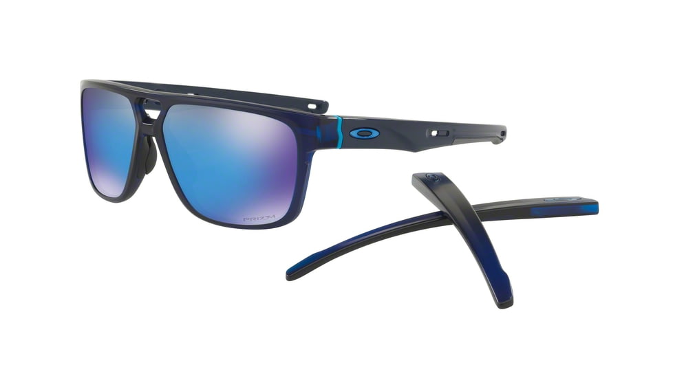 Oakley CROSSRANGE PATCH OO9382 Single Vision Prescription Sunglasses OO9382-938203-60 - Lens Diameter 60 mm, Frame Color Matte Translucent Blue