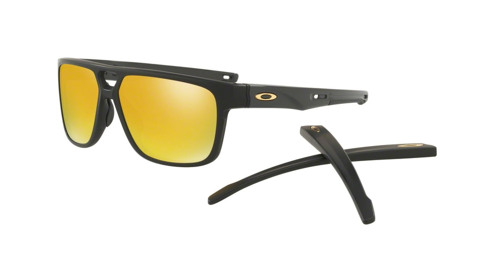 Oakley CROSSRANGE PATCH OO9382 Single Vision Prescription Sunglasses OO9382-938204-60 - Lens Diameter 60 mm, Frame Color Matte Black