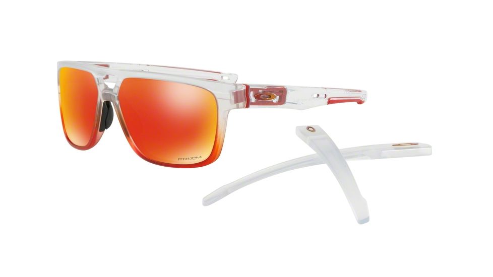 Oakley CROSSRANGE PATCH OO9382 Single Vision Prescription Sunglasses OO9382-938208-60 - Lens Diameter 60 mm, Frame Color Ruby Mist