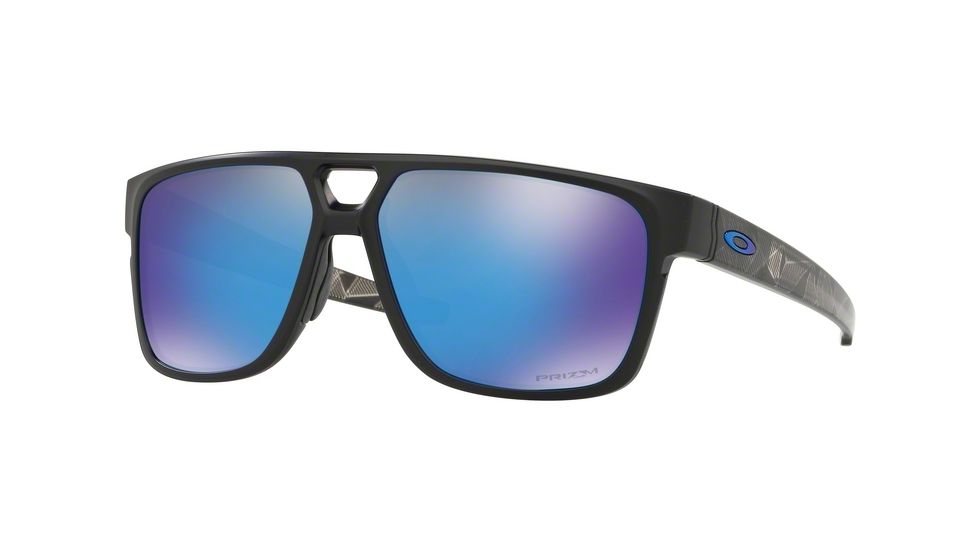 Oakley CROSSRANGE PATCH OO9382 Single Vision Prescription Sunglasses, 60mm, Matte Black Prizmatic, OO9382-938210-60-SV