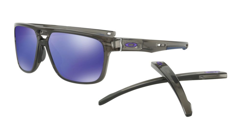 Oakley CROSSRANGE PATCH OO9382 Single Vision Prescription Sunglasses OO9382-938221-60 - Lens Diameter 60 mm, Frame Color Grey Smoke