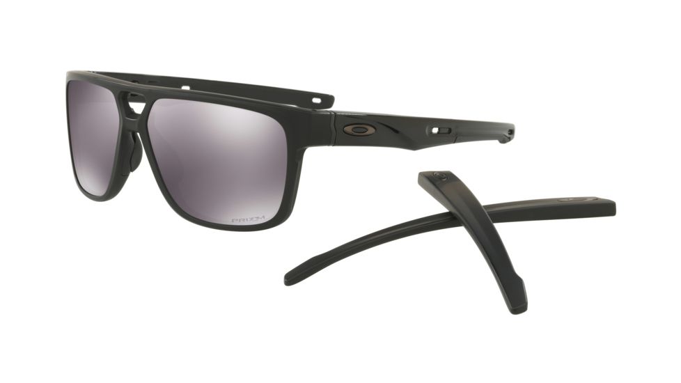 Oakley CROSSRANGE PATCH OO9382 Sunglasses 938225-60 - Matte Black Frame, Prizm Black Lenses