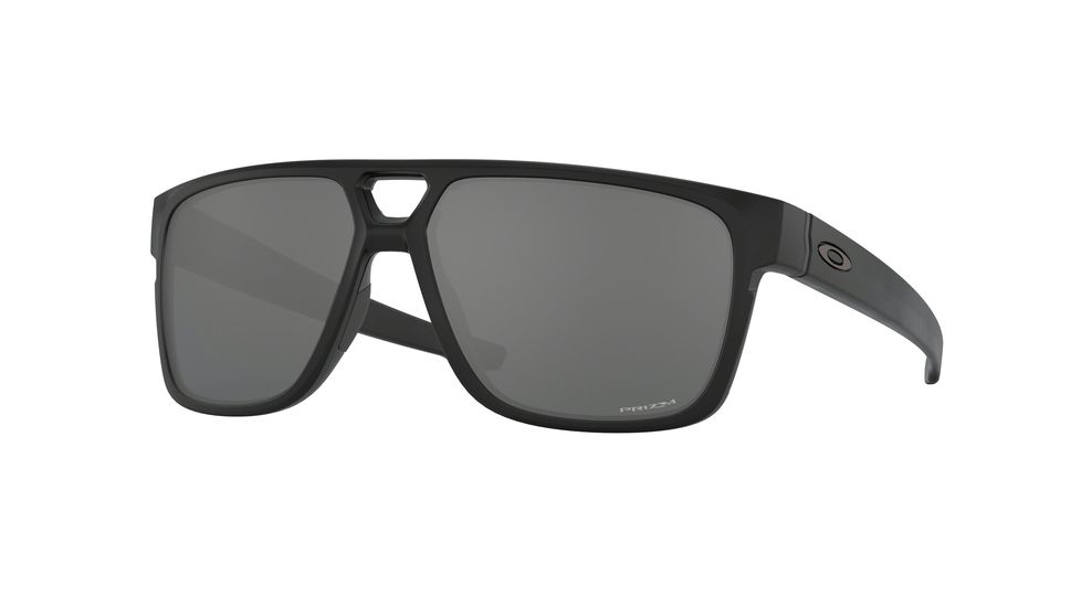 Oakley CROSSRANGE PATCH OO9382 Single Vision Prescription Sunglasses, 60mm, Matte Black, OO9382-938225-60-SV