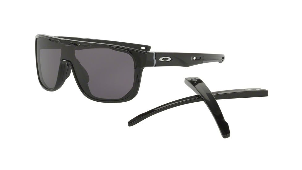 Oakley CROSSRANGE SHIELD OO9387 Progressive Prescription Sunglasses OO9387-938701-31 - Lens Diameter 131 mm, Lens Diameter 31 mm, Frame Color Polished Black