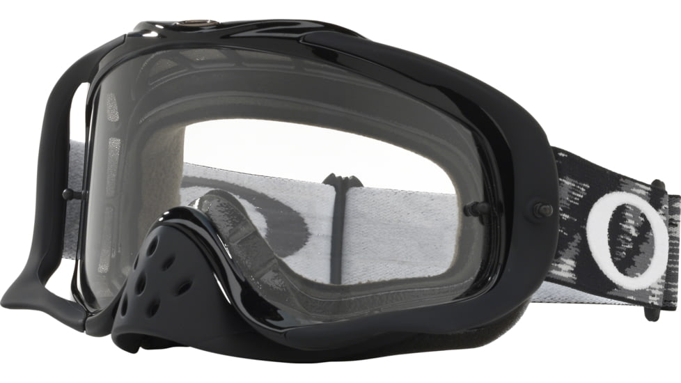 Oakley Crowbar MX Goggles, Jet Black/Clear, 57-951