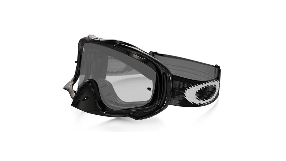 Oakley Crowbar MX Goggles, Jet Black/Dual Clear, 59-456