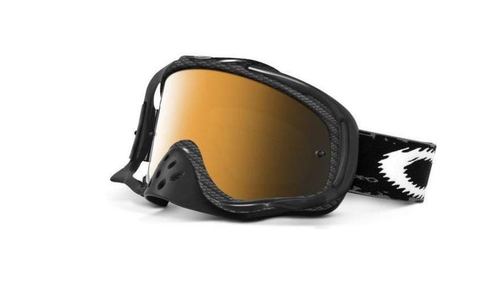 Oakley Crowbar MX True Carbon Fiber/Black Iridium Goggles 12-284