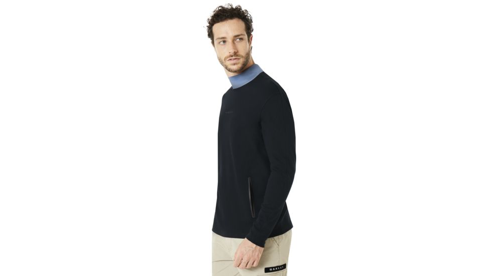 Oakley Cycling Collar Utility Long Sleeve Tee - Men's, Blackout, Medium 434238-02E-M