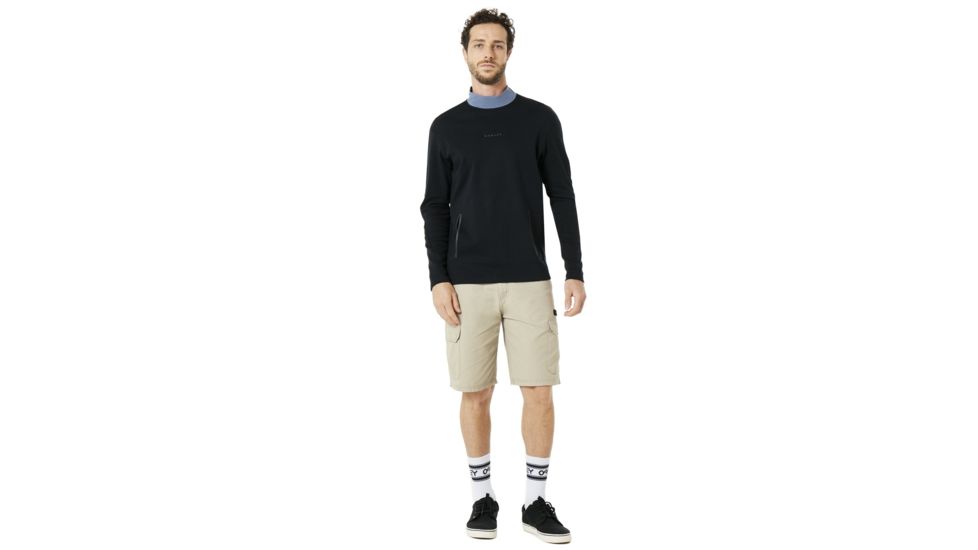 Oakley Cycling Collar Utility Long Sleeve Tee - Men's, Blackout, Medium 434238-02E-M