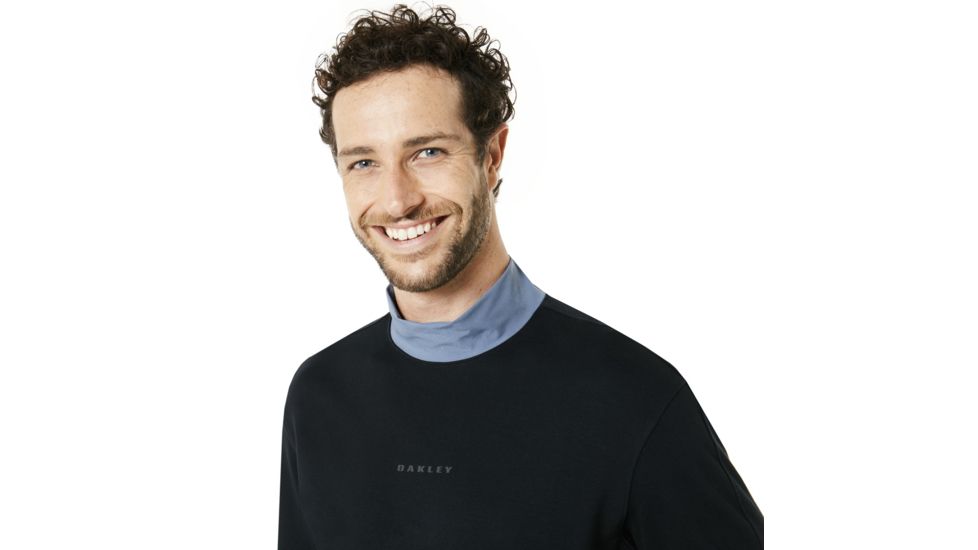 Oakley Cycling Collar Utility Long Sleeve Tee - Men's, Blackout, Medium 434238-02E-M