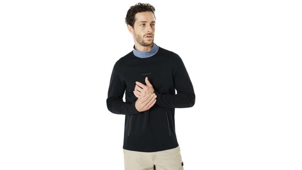 Oakley Cycling Collar Utility Long Sleeve Tee - Men's, Blackout, Medium 434238-02E-M