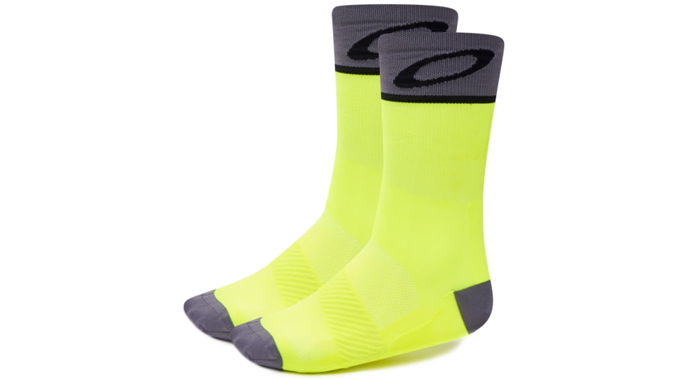 Oakley Cycling Socks - Mens, Neon Yellow, Medium, 93285-564-M