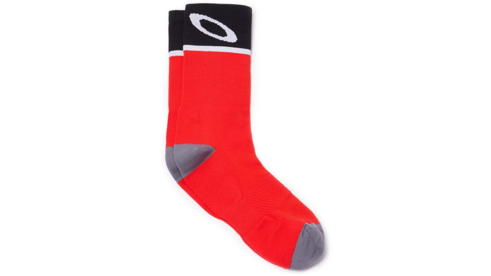 Oakley Cycling Socks - Mens, Red Line, Medium, 93285-465-M