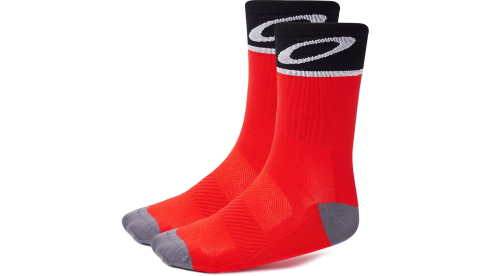 Oakley Cycling Socks - Mens, Red Line, Medium, 93285-465-M