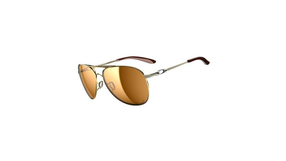 Oakley Daisy Chain Sunglasses, Polished Gold Frame, Bronze Lens, Polarized OO4062-04