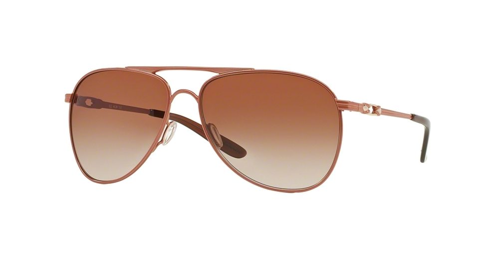 Oakley Daisy Chain Sunglasses 406213-60 - Grapefruit Pearl Frame, Drk Brown Gradient Lenses