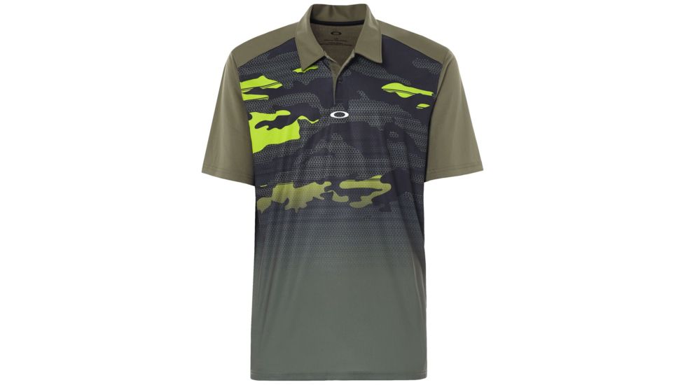 Oakley Deep Rough Camo Polo - Mens, Dark Brush, Extra Large, 434033-86V-XL