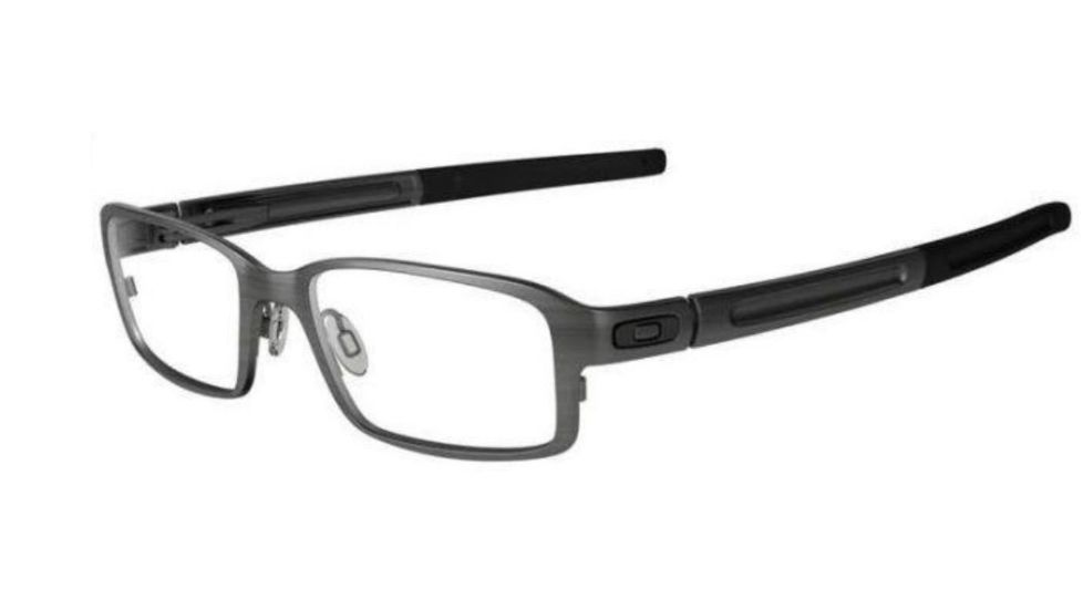 Oakley Deringer 52mm Raw Chrome Eyeglass Frames w/ Blank Lenses OX5066-0452