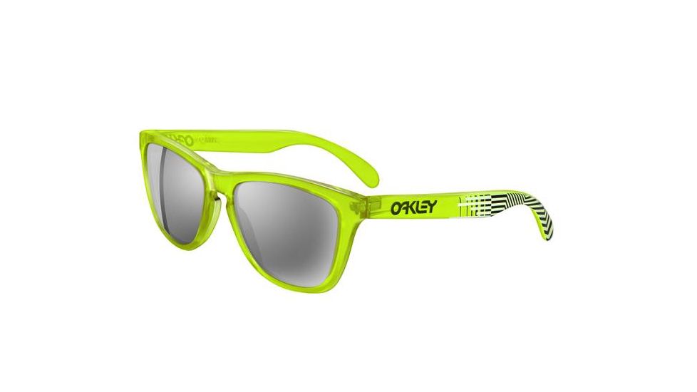 Oakley Deuce Coupe Frogskins Sulphur  Bifocal Rx Sunglasses 24-316