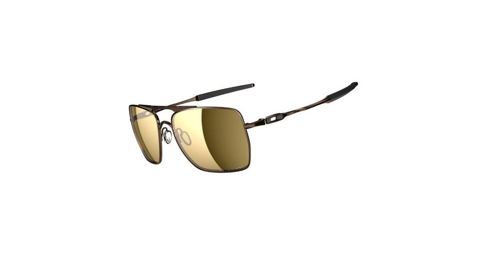 Oakley Deviation Dark Brown Chrome Frame w/ Tungs Iridium Polarizedr Lenses Men's Sunglasses OO4061-07