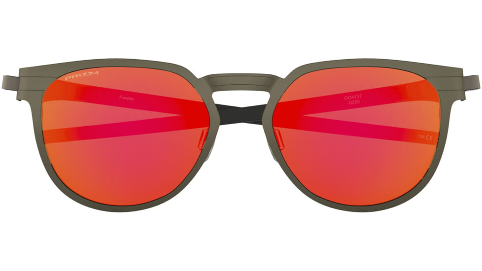 Oakley DIECUTTER OO4137 Sunglasses 413702-55 - Pewter Frame, Prizm Ruby Lenses