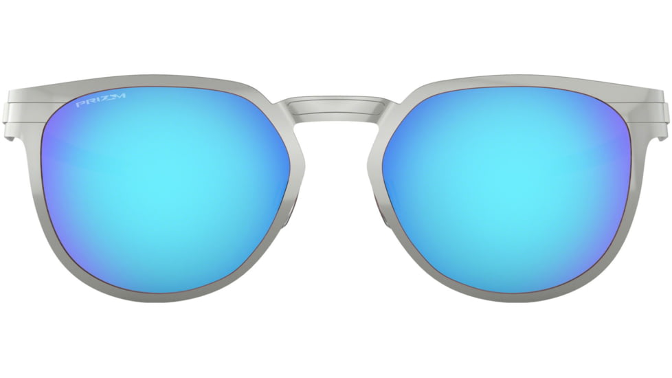 Oakley DIECUTTER OO4137 Sunglasses 413704-55 - Satin Chrome Frame, Prizm Sapphire Lenses