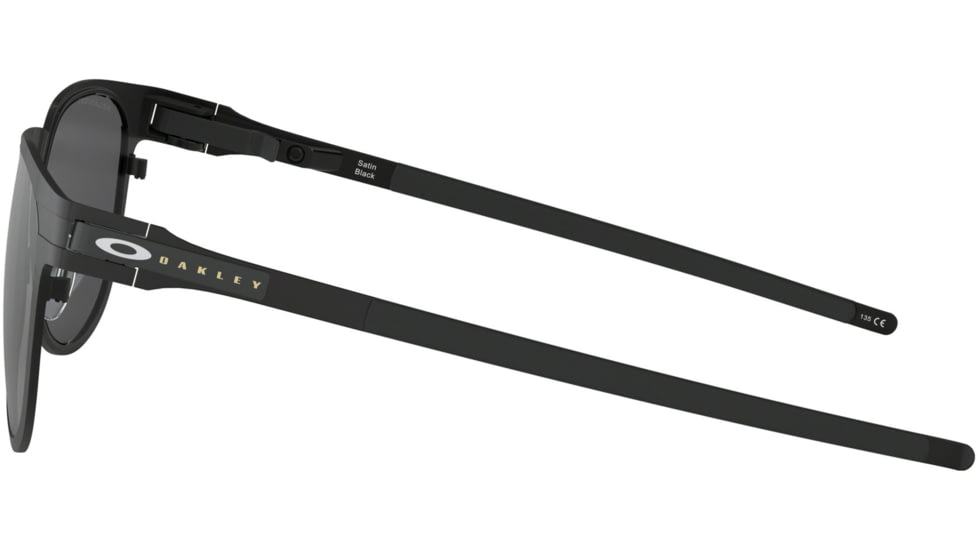 Oakley DIECUTTER OO4137 Sunglasses 413705-55 - Satin Black Frame, Black Iridium Polarized Lenses