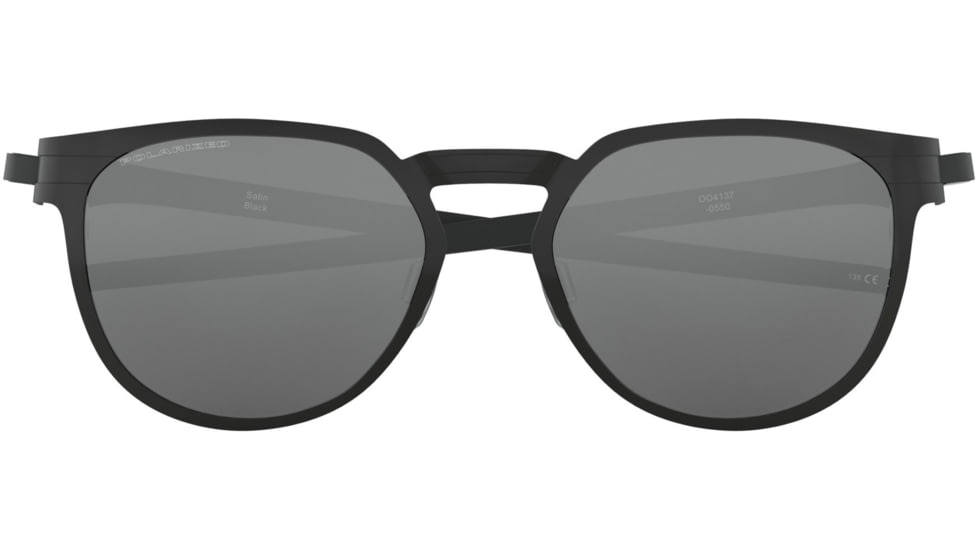 Oakley DIECUTTER OO4137 Sunglasses 413705-55 - Satin Black Frame, Black Iridium Polarized Lenses