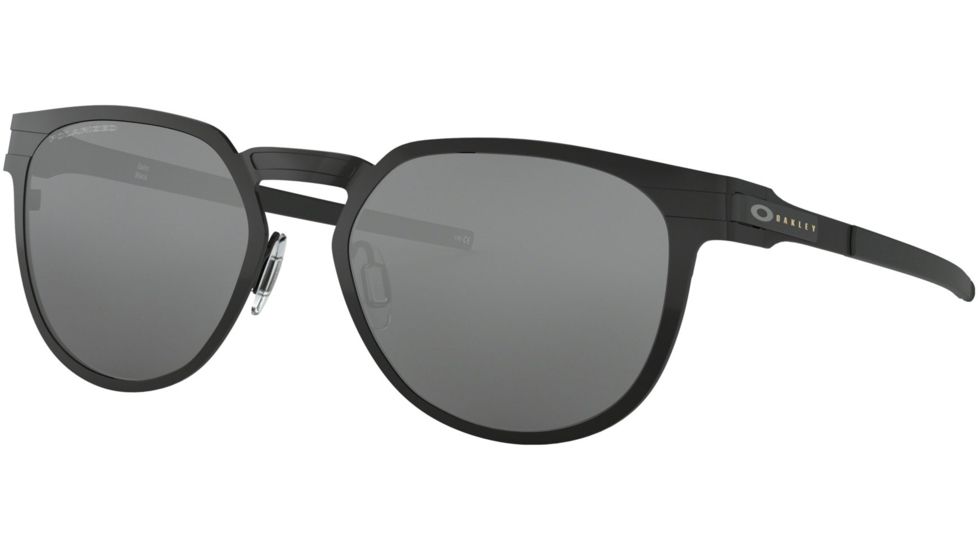 Oakley DIECUTTER OO4137 Sunglasses 413705-55 - Satin Black Frame, Black Iridium Polarized Lenses