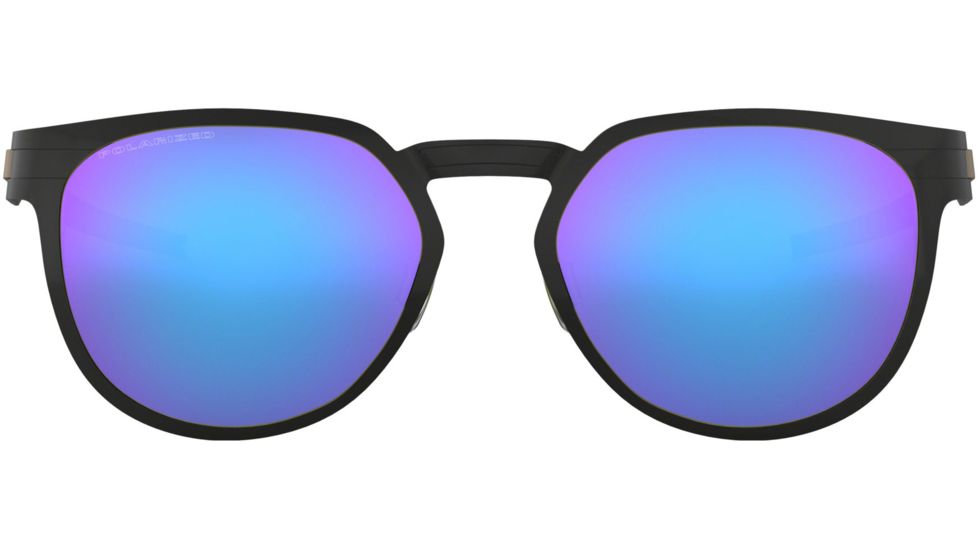 Oakley DIECUTTER OO4137 Sunglasses 413706-55 - Satin Black Frame, Violet Iridium Polarized Lenses