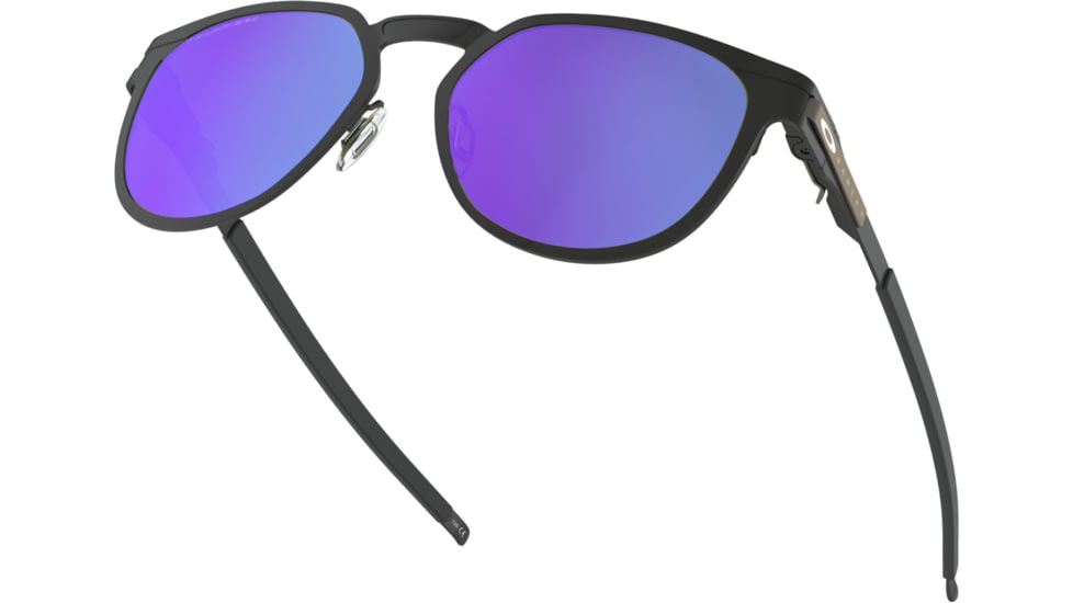 Oakley DIECUTTER OO4137 Sunglasses 413706-55 - Satin Black Frame, Violet Iridium Polarized Lenses